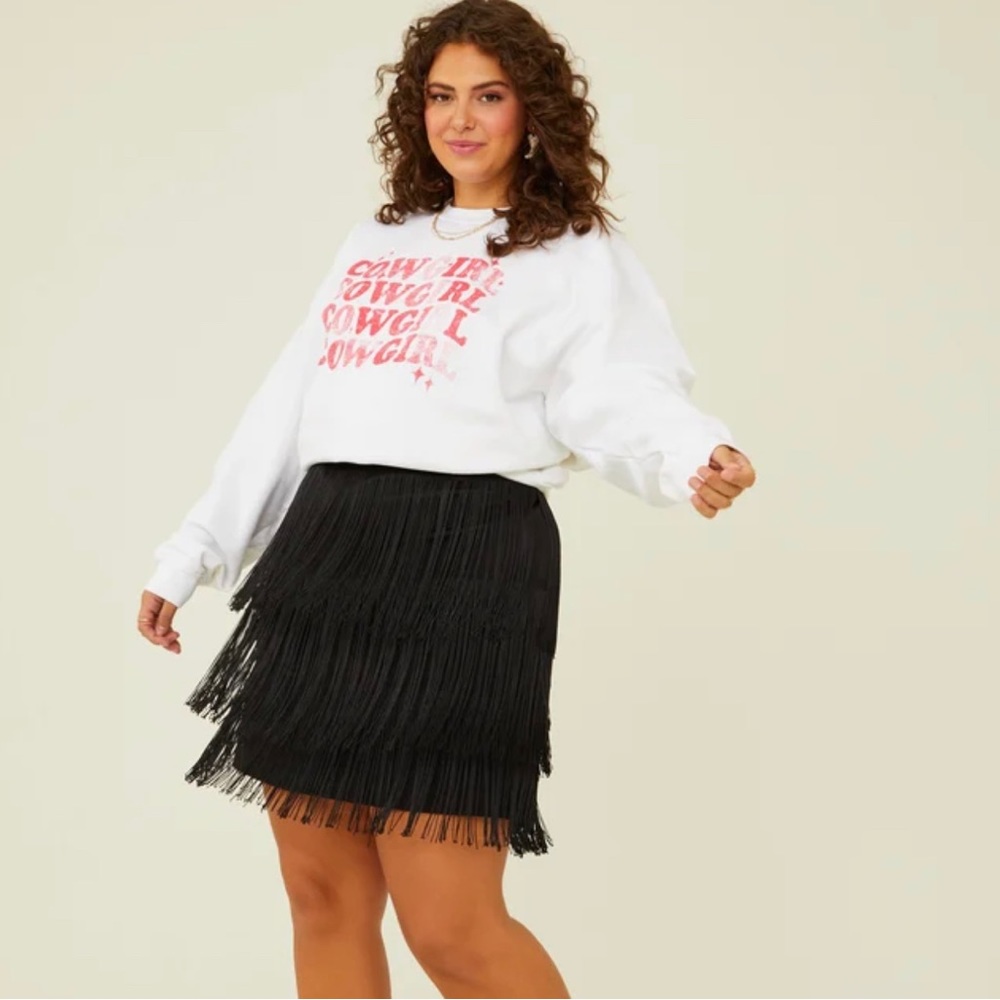 Arula Nash fringe skirt